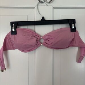 Abercrombie & Fitch Dusty Pink Ring-Front Bandeau